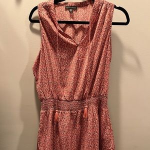 Saks Fifth Ave Print Blouson Mini Dress